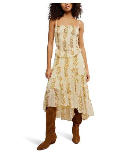 CD☆people like us／ピープル・ライク・アス／アンジー・ゴールド Free People Womens Alejandra Midi Dress Cloud Combo X-Small at